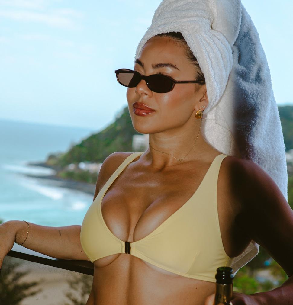 yellow bikinis