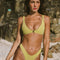 Clip Front Bikini Top In Citrus Full Shot