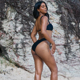 Isa Bikini Bottoms - Black (Smooth)